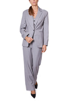 Liu Jo White giacca blazer in tessuto twill stretch grigio