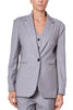 BLAZER JACKET IN TWILL STRETCH FABRIC GREY