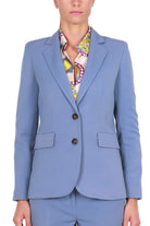 Emme Marella giacca blazer monopetto azzurro