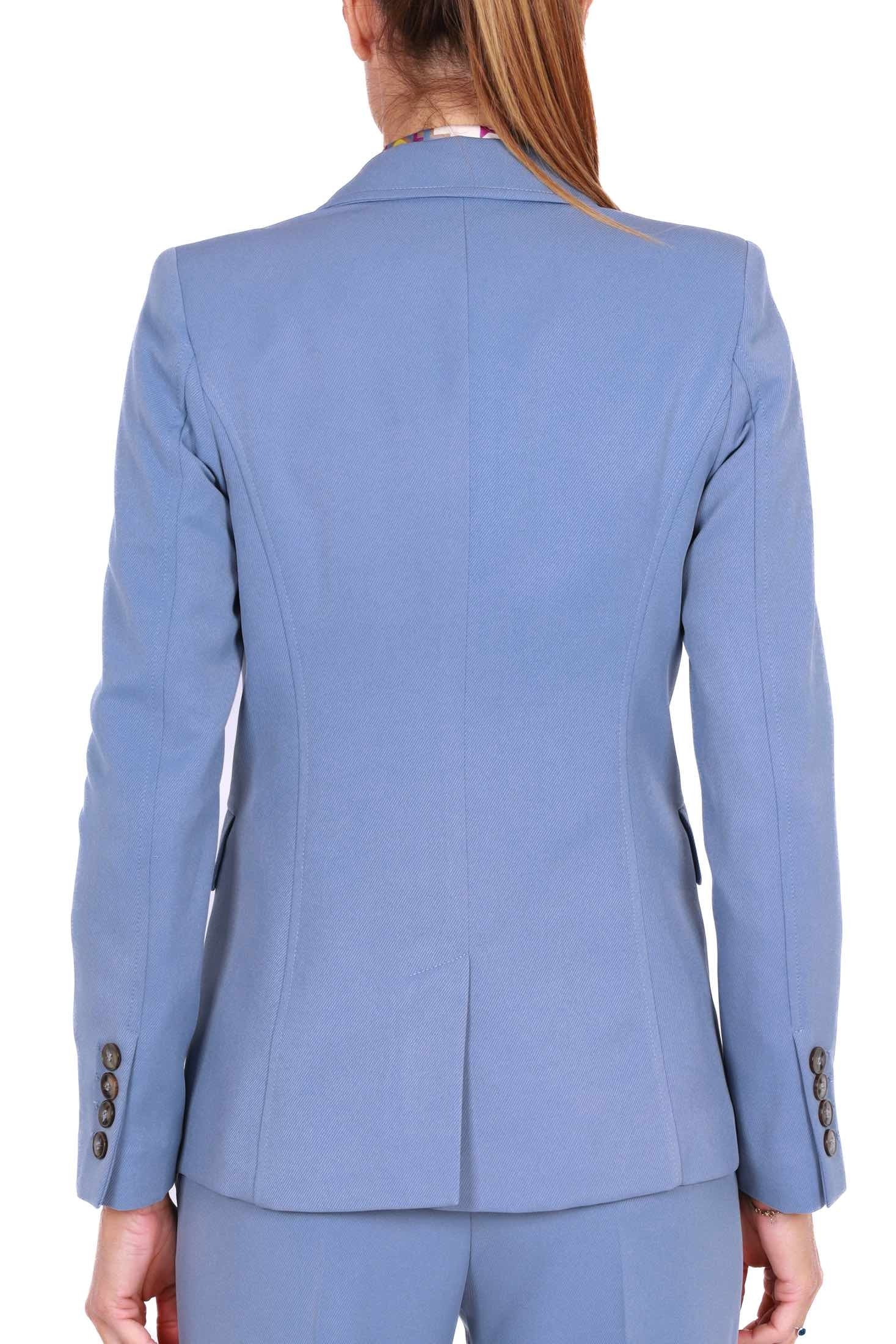 Emme Marella giacca blazer monopetto azzurro