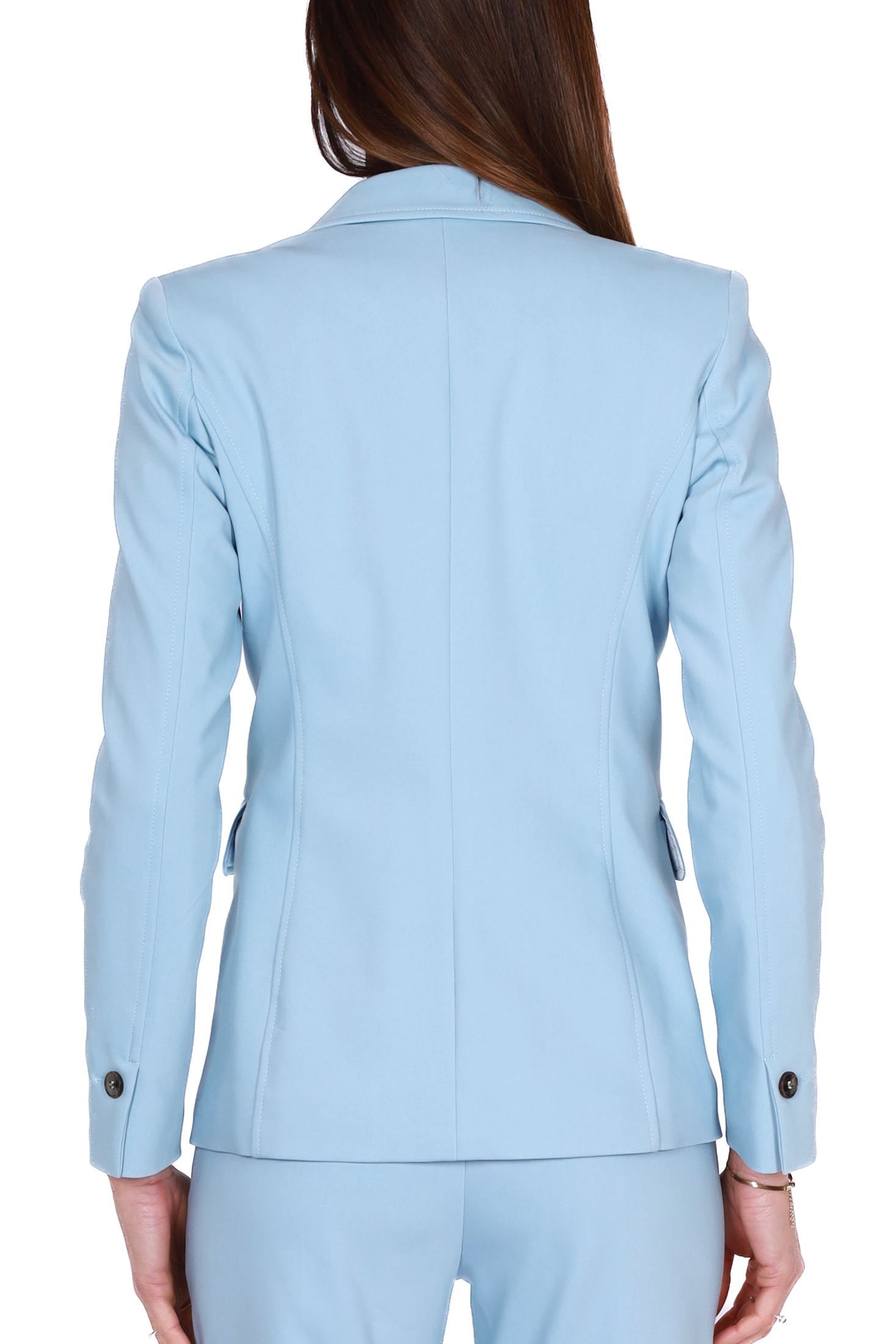 Emme Marella giacca blazer monopetto azzurro