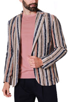 Bob giacca blazer monopetto in maglia fantasia