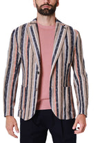 Bob giacca blazer monopetto in maglia fantasia