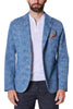 BLUETTE STRETCH COTTON BLEND SINGLE BREASTED BLAZER JACKET