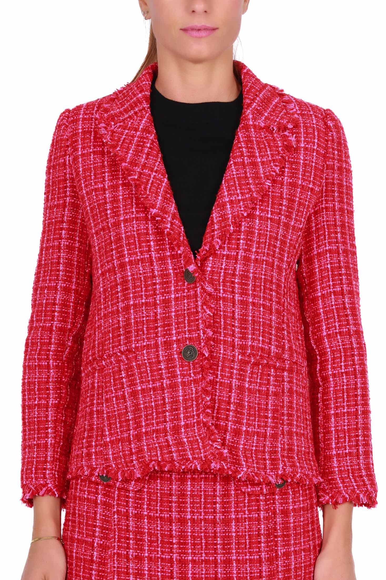 Emme Marella giacca blazer monopetto rosso