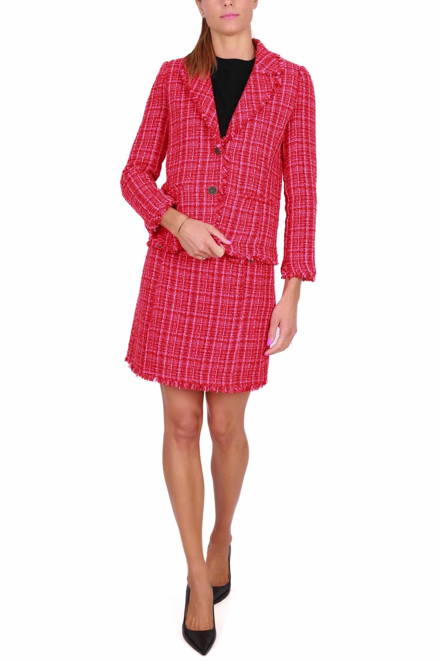 Emme Marella giacca blazer monopetto rosso