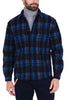 BLUE CHECKED CLOTH SHIRT JACKET