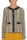 YELLOW HOUNDSTOOTH CREW NECK SHORT JACKET