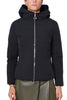 SHORT PADDED JACKET WITH BLACK HOOD