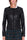 BLACK ECO-LEATHER CREW NECK JACKET