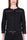 BLACK COTTON GABARDINE CREW NECK JACKET