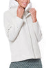 WOMEN'S PADDED JACKET IN WHITE TECHNO MESH