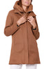 WOMEN'S PADDED JACKET IN CAMEL TECHNICAL MESH