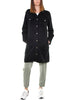 GIACCA IN FELPA LUNGA LINEA OVERSIZE NERO