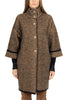 CAMEL MELANGE STRICKJACKE