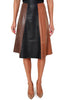 CAMEL ECO-LEATHER FULL SKIRT