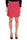 SHORT SKIRT WITH RED FRINGED HEM