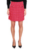 SHORT SKIRT WITH RED FRINGED HEM