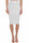 WHITE KNIT LONGUETTE SKIRT