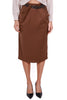 MIDI SKIRT WITH BROWN BELT