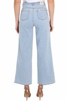 Blu Denim jeans a palazzo in denim chiaro azzurro