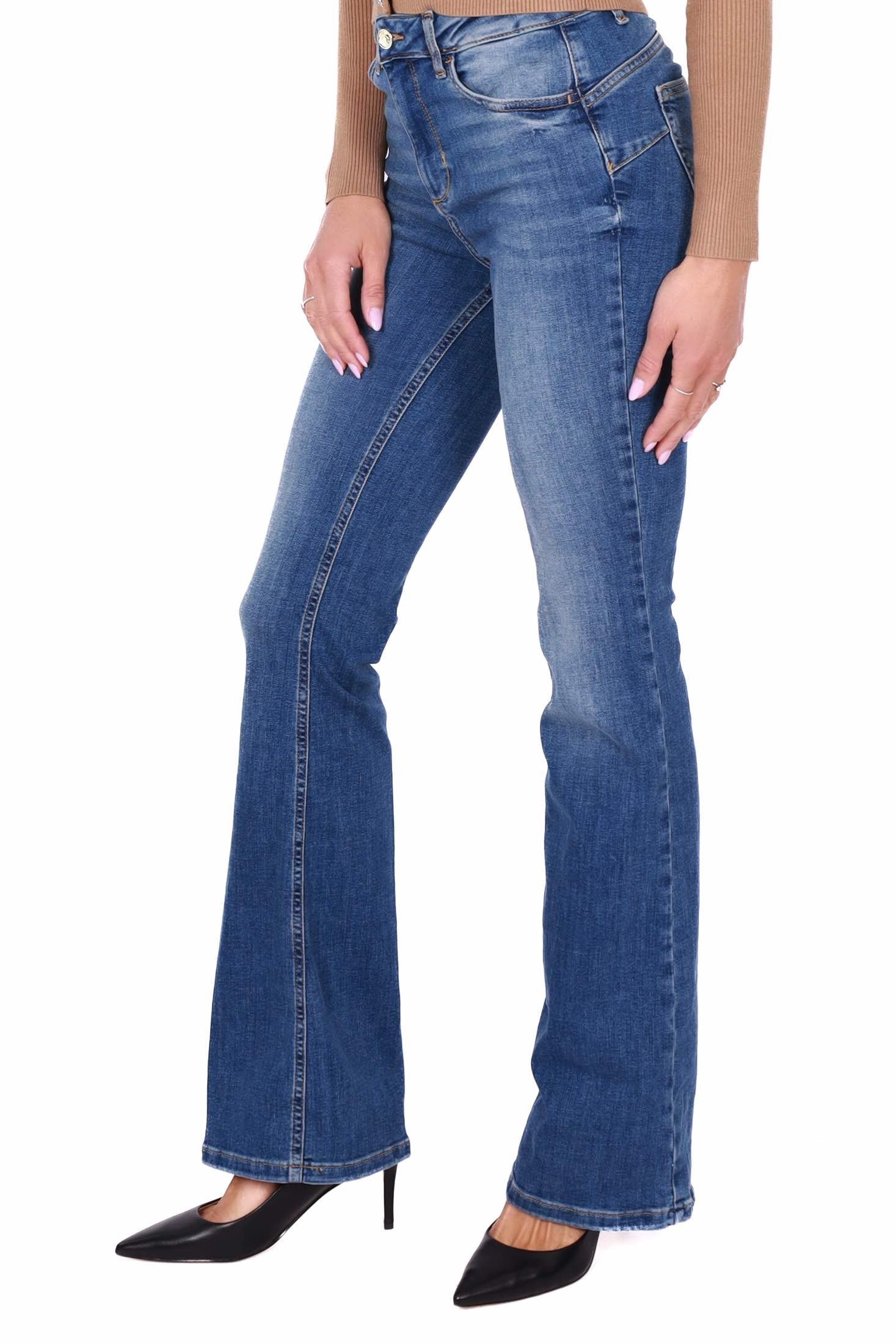 Blu Denim jeans boot cut in denim stretch blu