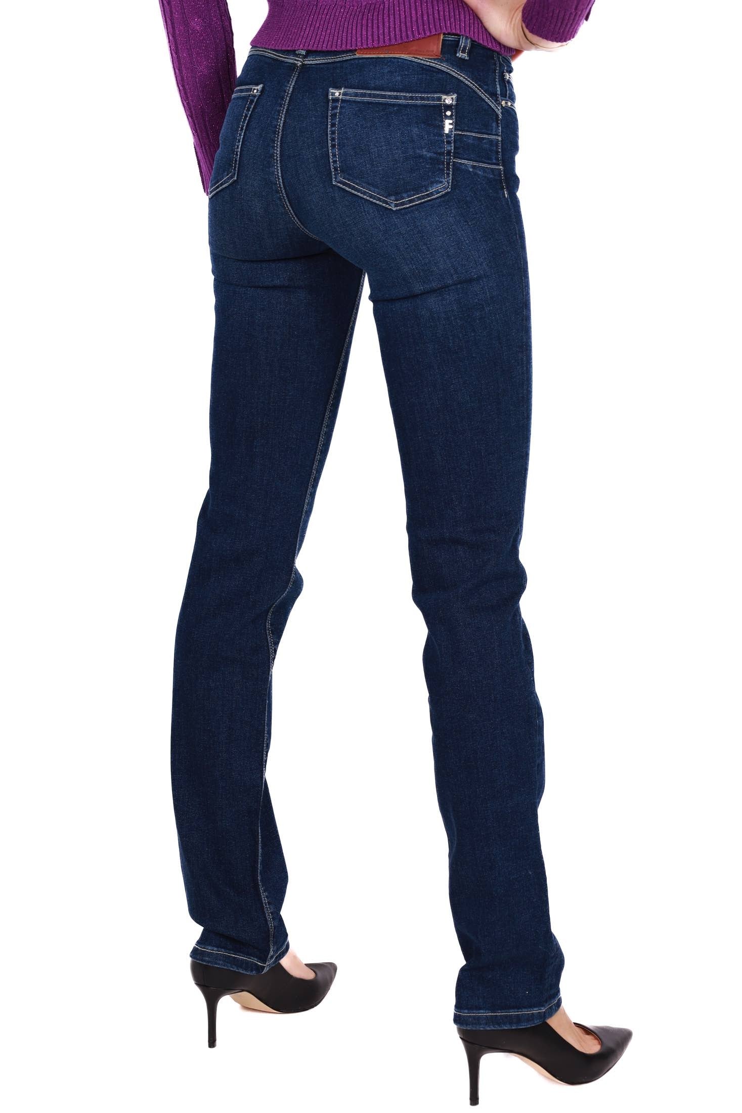 Fracomina jeans boot cut in denim stretch blu