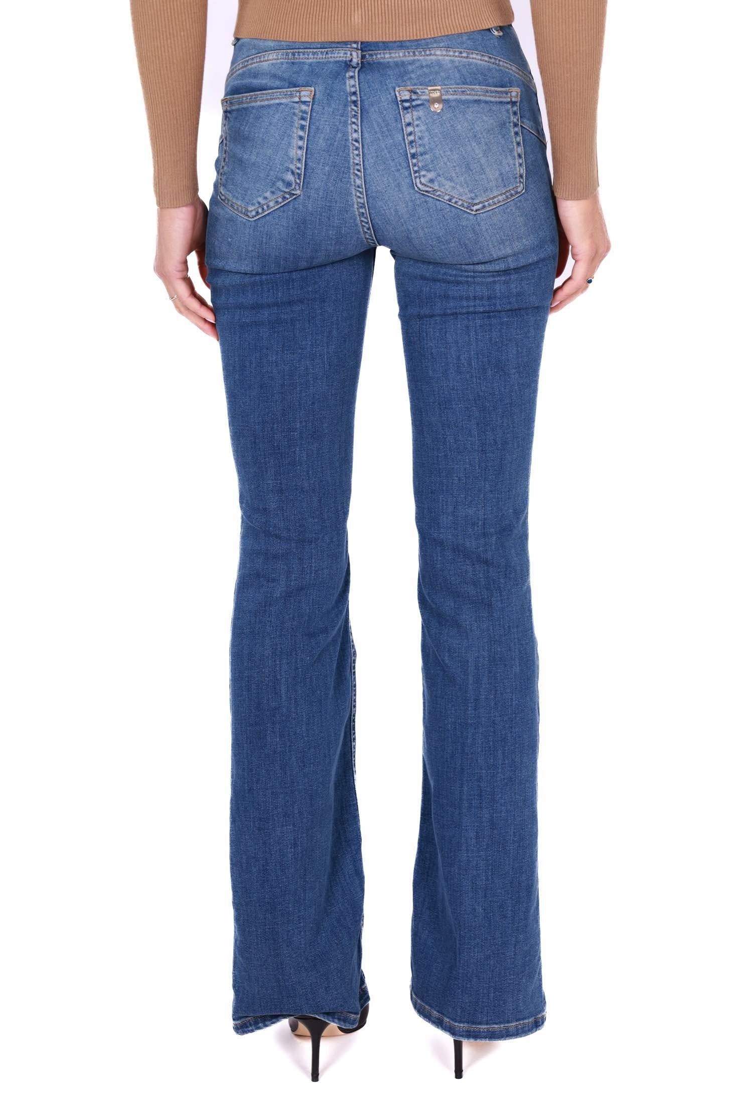 Blu Denim jeans boot cut in denim stretch blu