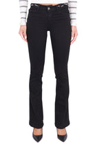 Blu Denim jeans boot cut in denim stretch nero