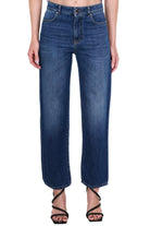 Pinko jeans boy friend in tela denim blu