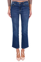 Blu Denim jeans cropped boot cut blu