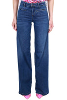 Blu Denim jeans flare in denim stretch blu