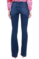 Blu Denim jeans flare in denim stretch blu