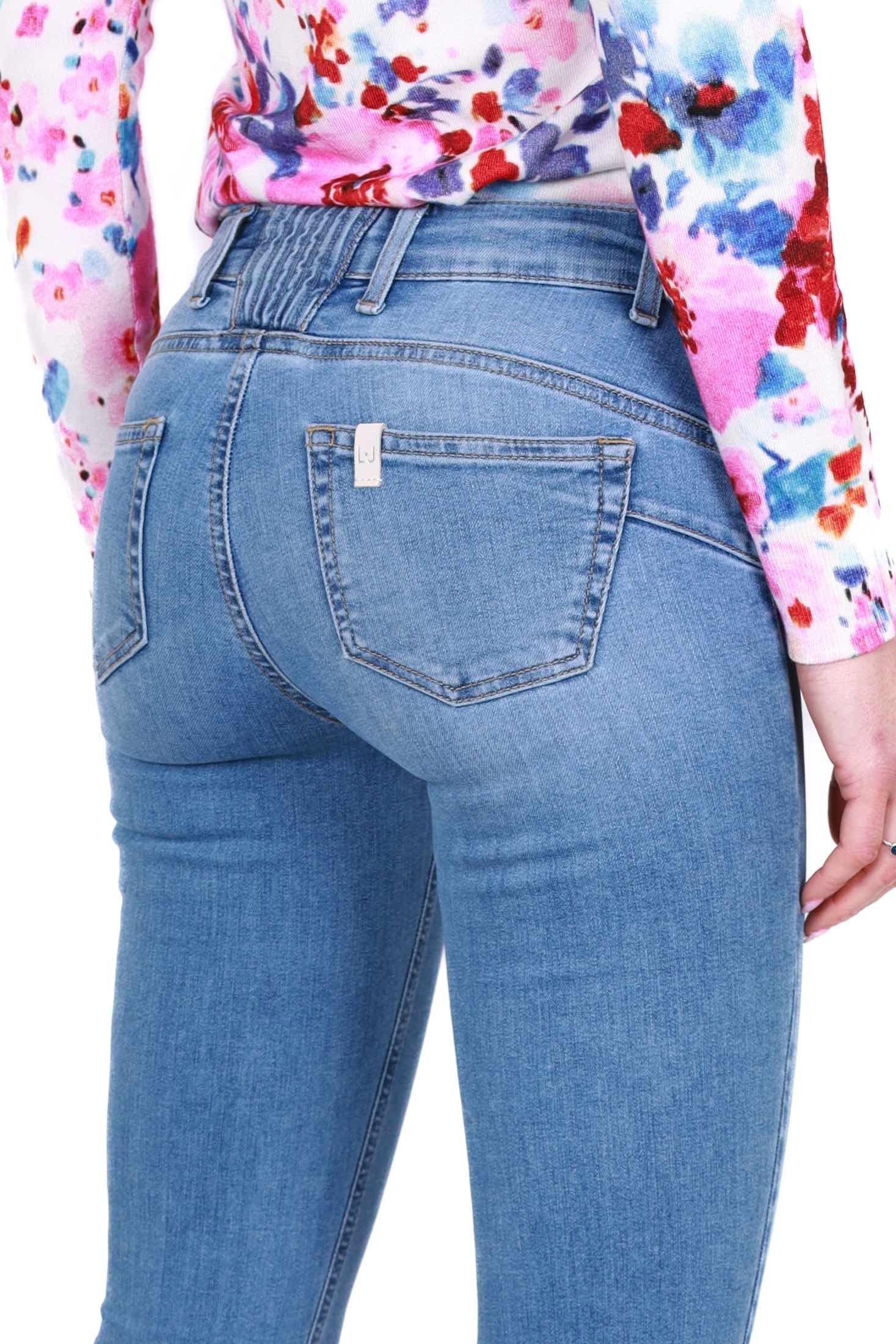 Blu Denim jeans flare in denim stretch blu