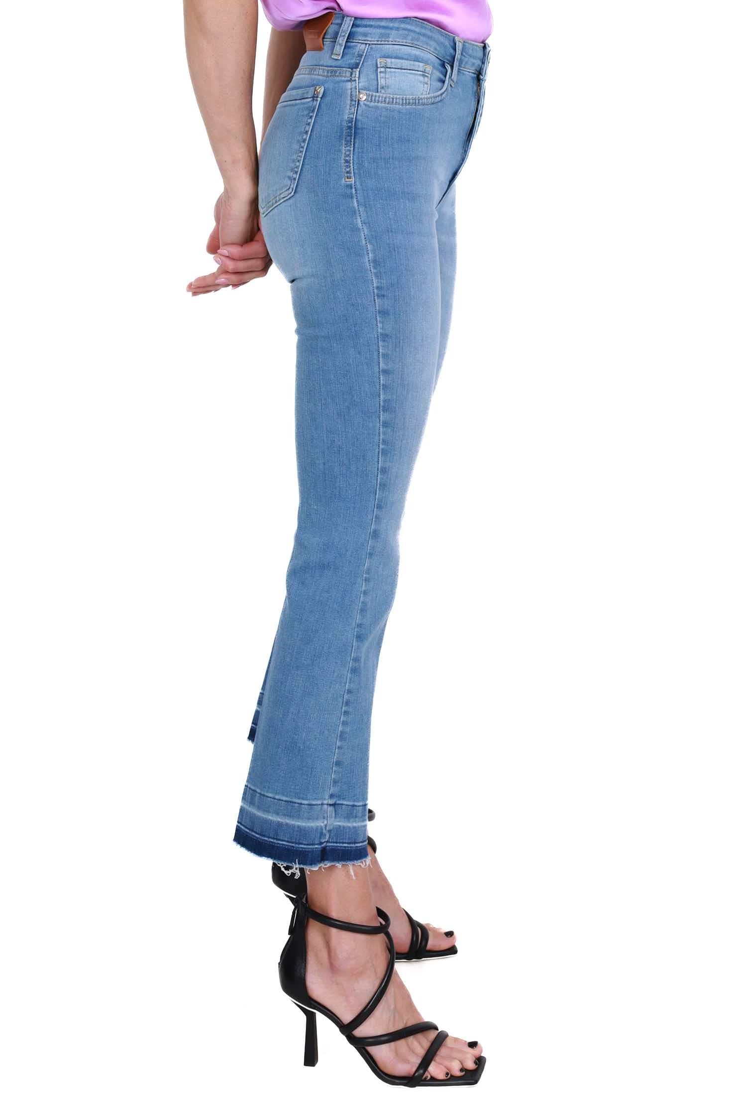 Kocca jeans flared in denim stretch azzurro