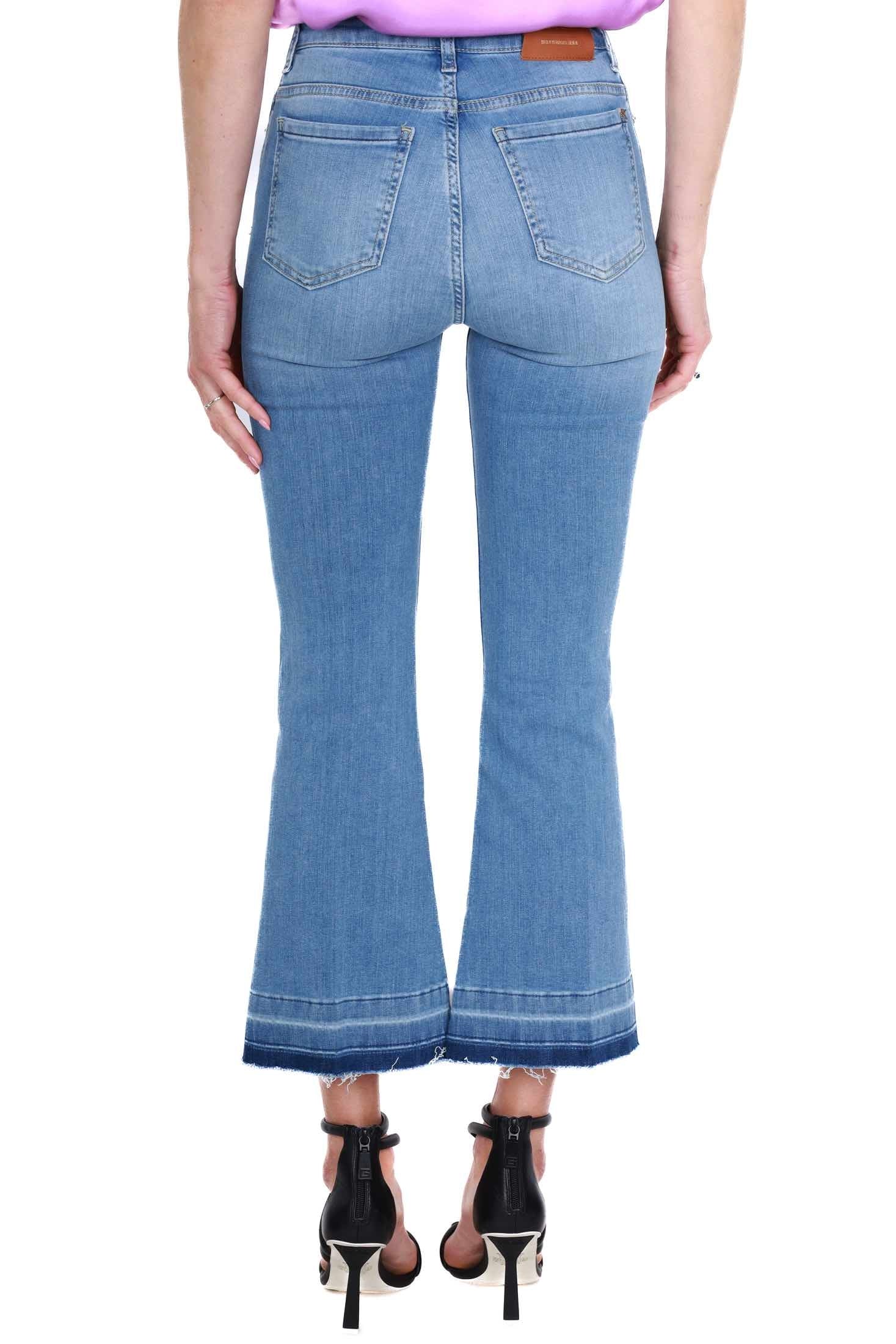 Kocca jeans flared in denim stretch azzurro