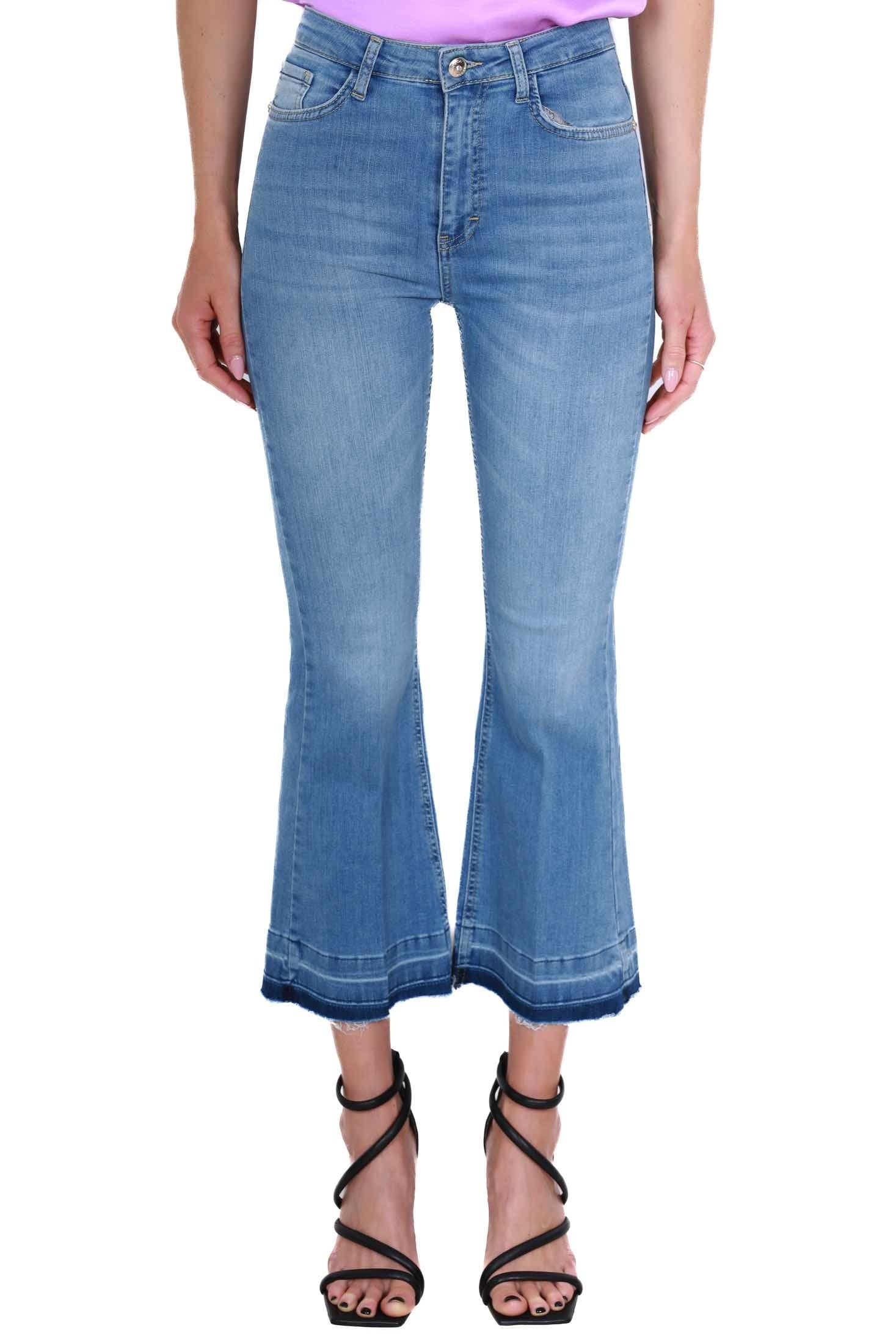 Kocca jeans flared in denim stretch azzurro