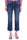 AUSGESTELLTE JEANS AUS BLAUEM STRETCH-DENIM