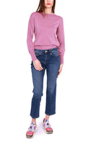 Emme Marella jeans flared in denim stretch blu