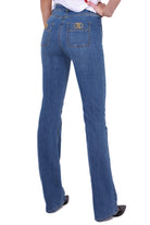 Elisabetta Franchi jeans gamba dritta in denim stretch blu