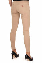 Guess Donna jeans in rasatello di cotone beige