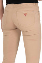 Guess Donna jeans in rasatello di cotone beige