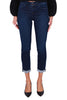 SKINNY JEANS WITH BLUE JEWEL BUTTONS