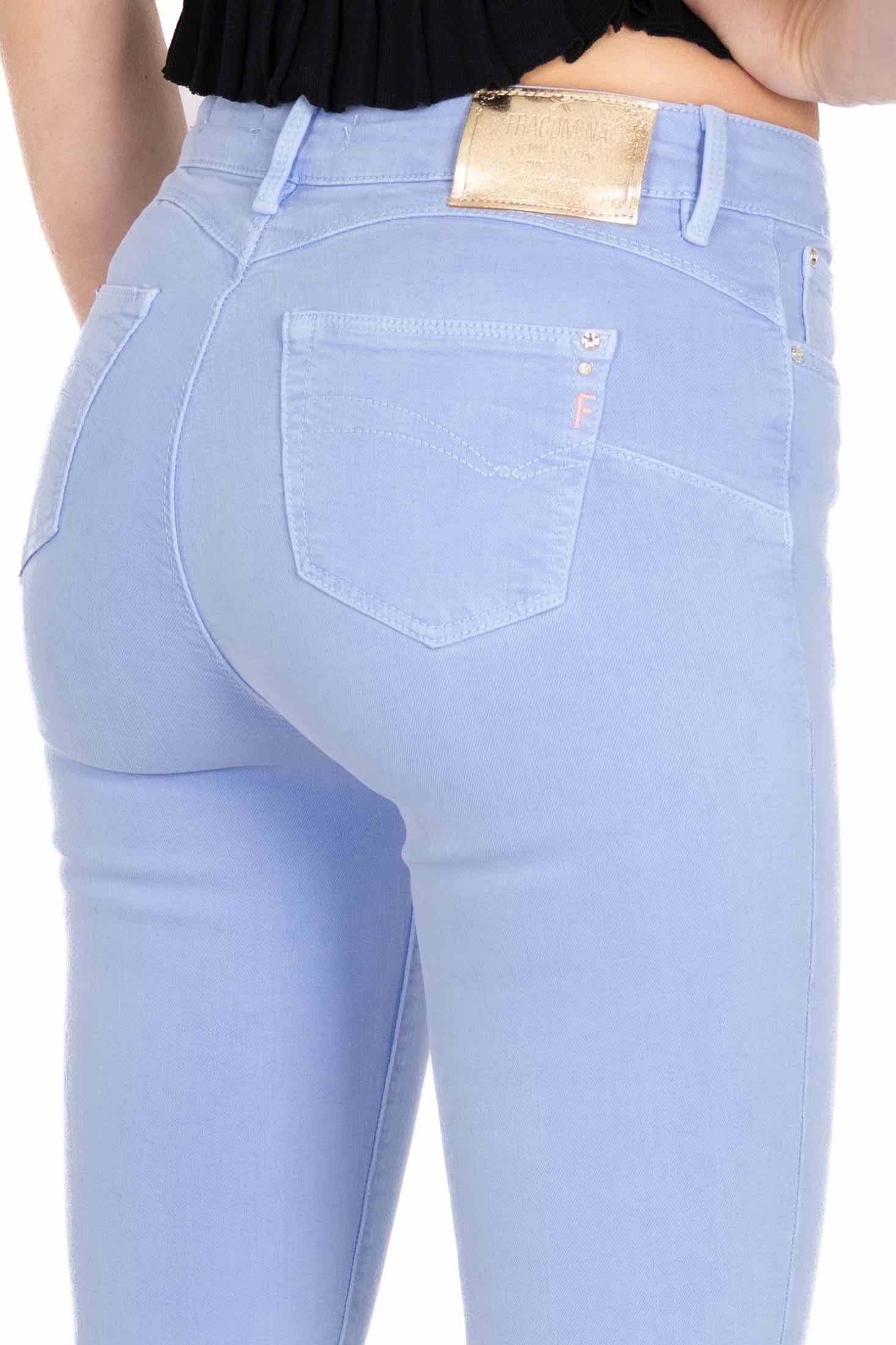 Fracomina jeans skinny in bull denim azzurro