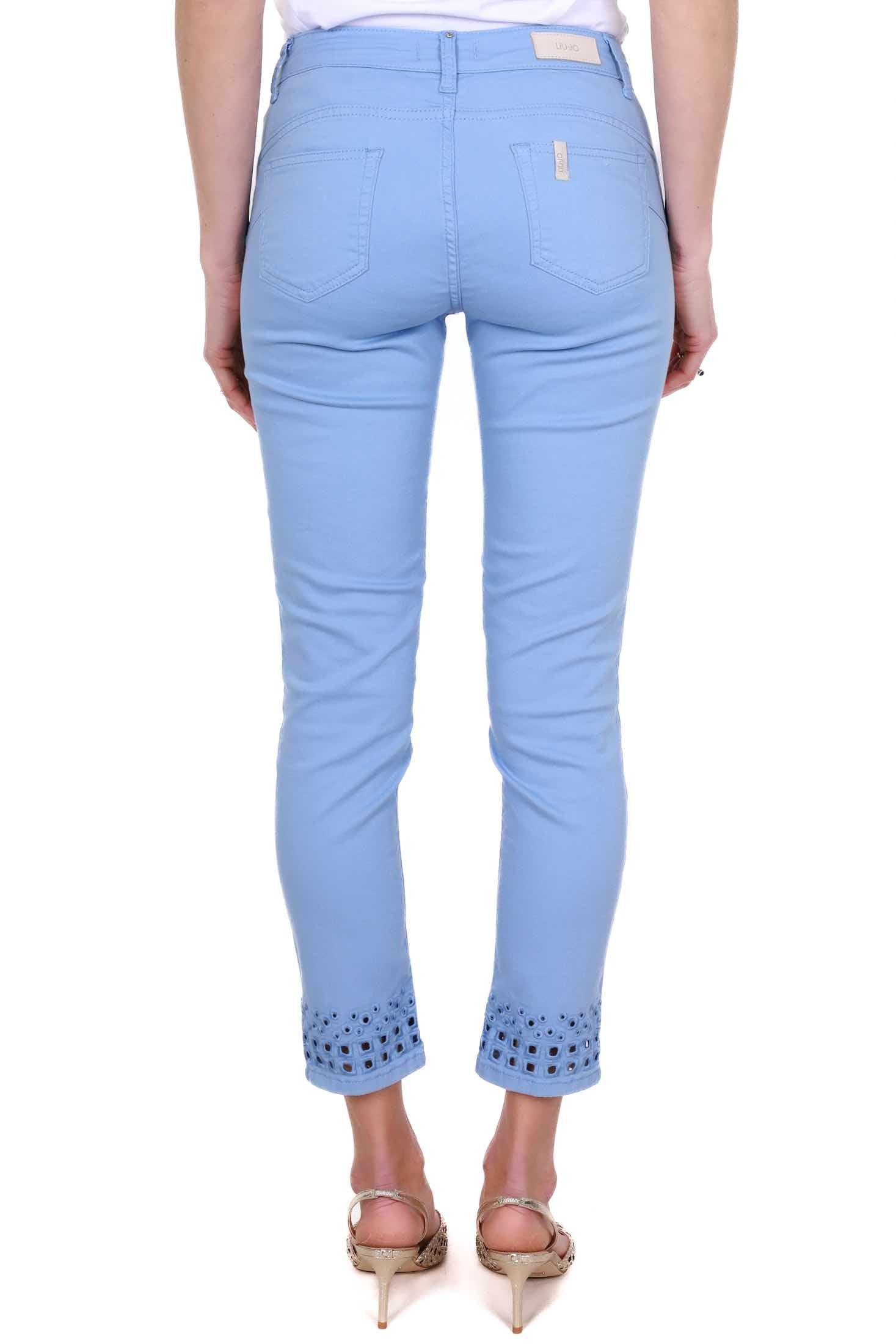 Liu Jo White jeans skinny in cotone stretch azzurro