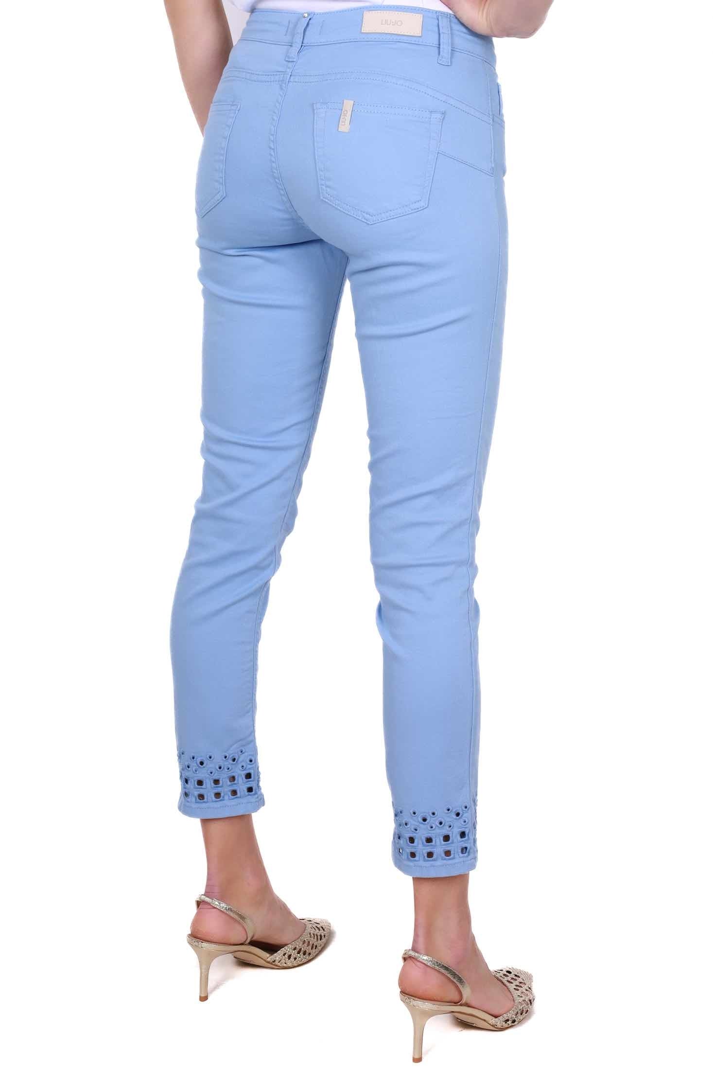 Liu Jo White jeans skinny in cotone stretch azzurro