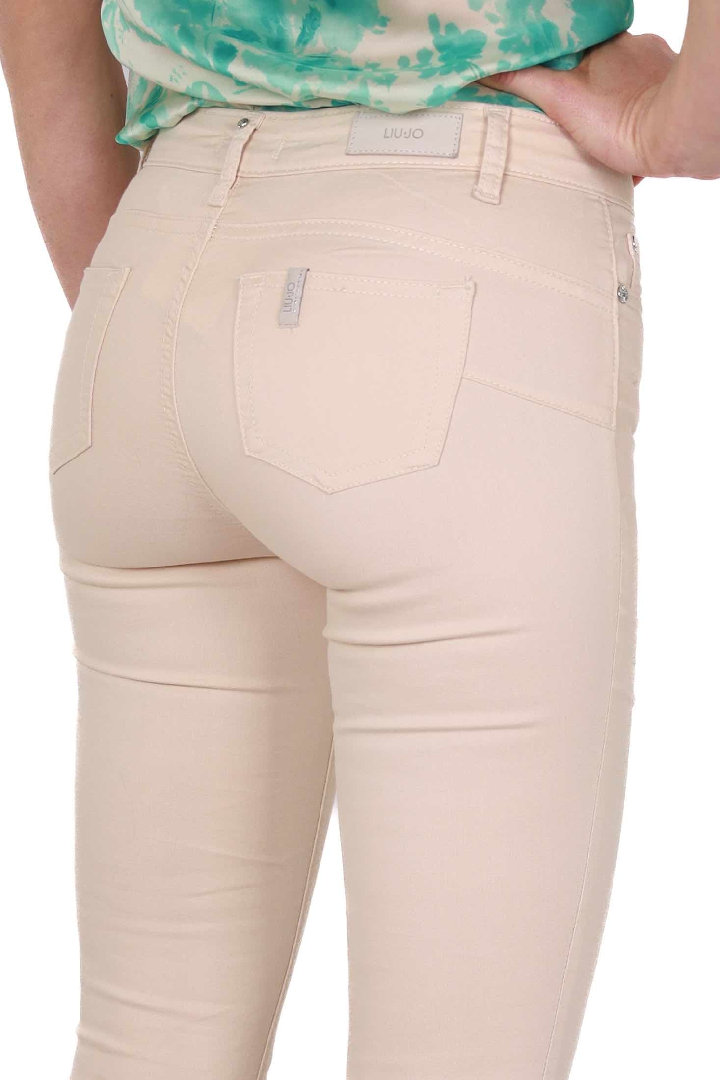 Liu Jo White jeans skinny in cotone stretch beige