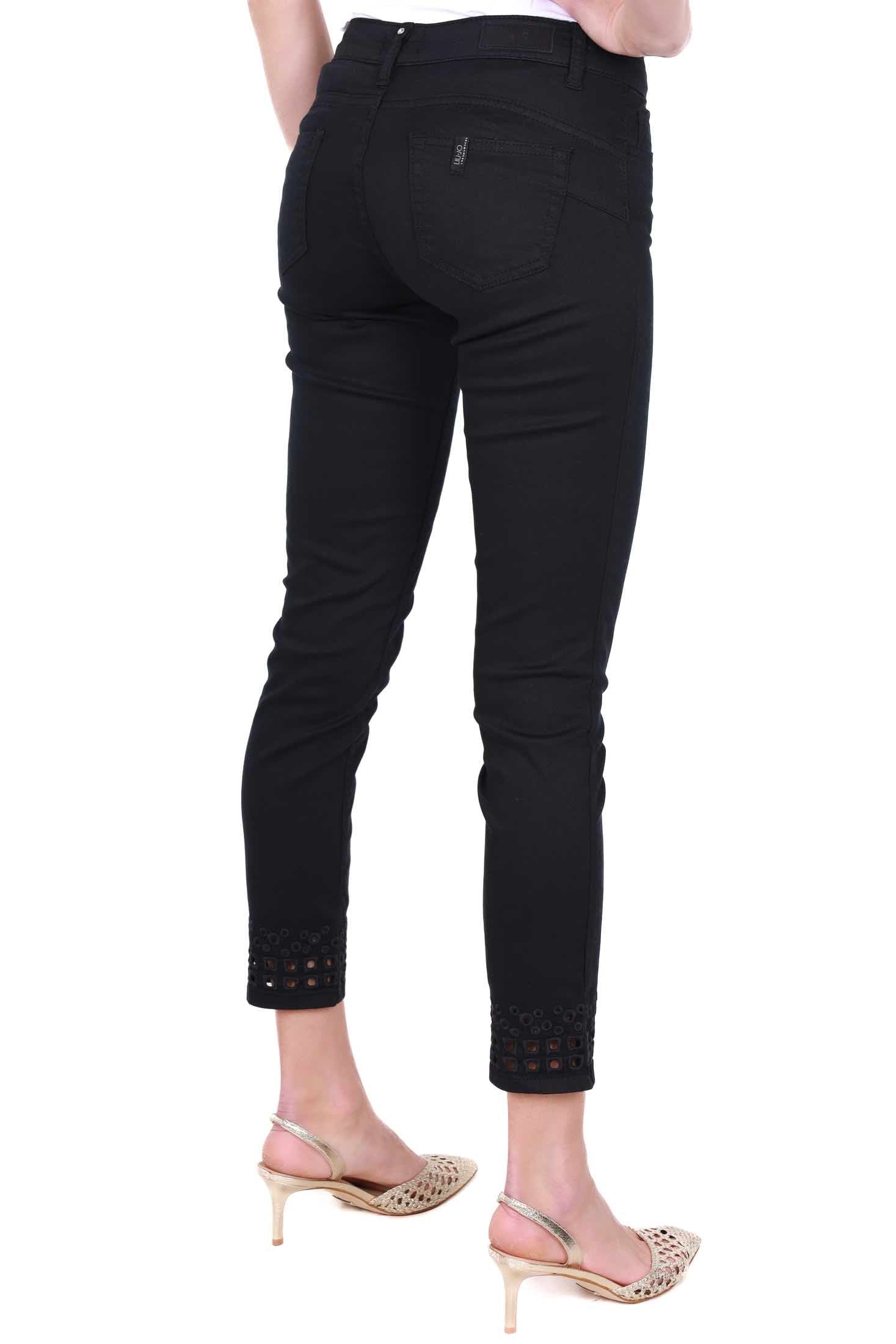 Liu Jo White jeans skinny in cotone stretch nero