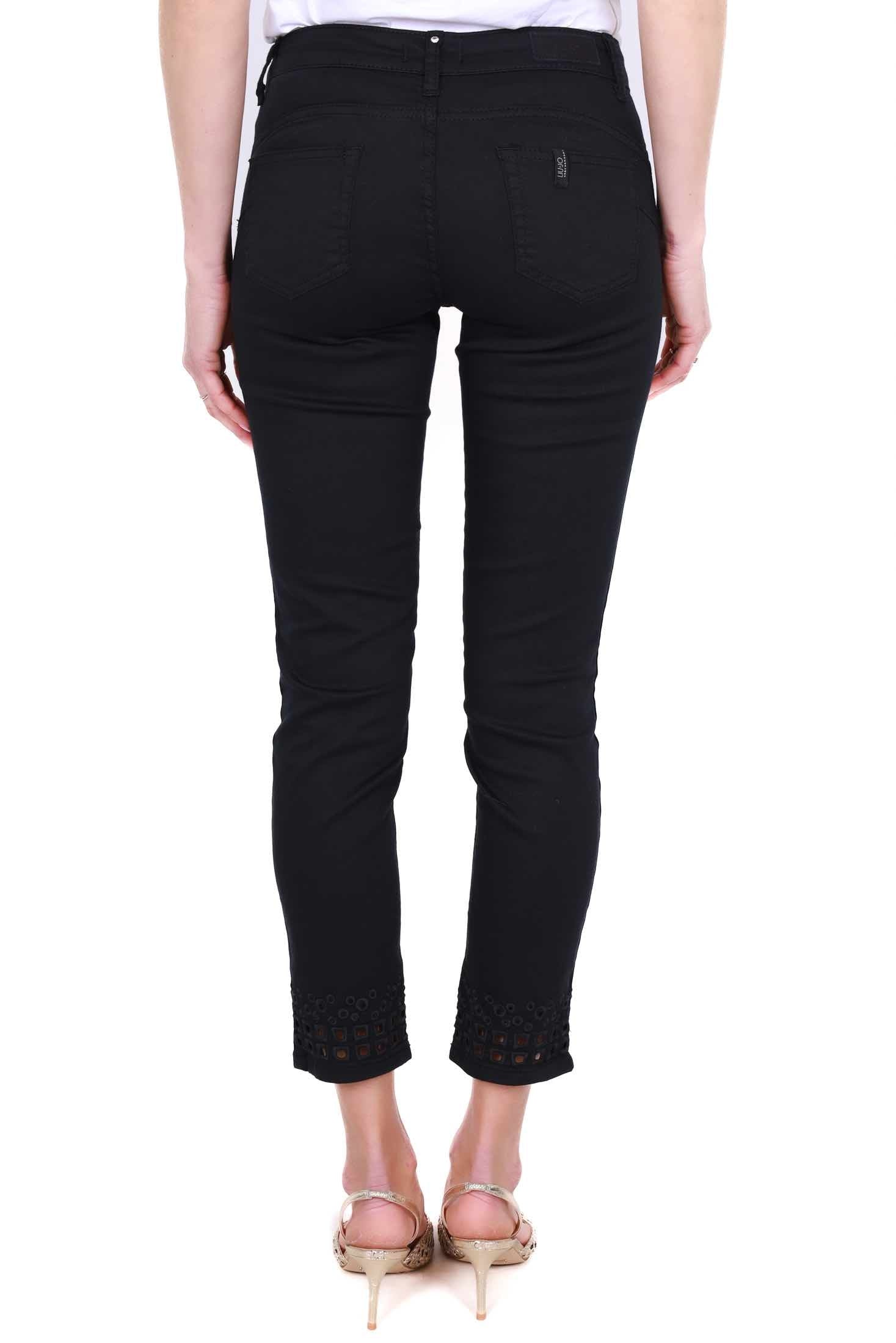 Liu Jo White jeans skinny in cotone stretch nero