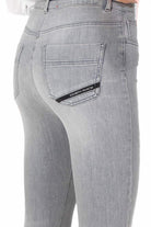 Elisabetta Franchi jeans skinny in denim grigio